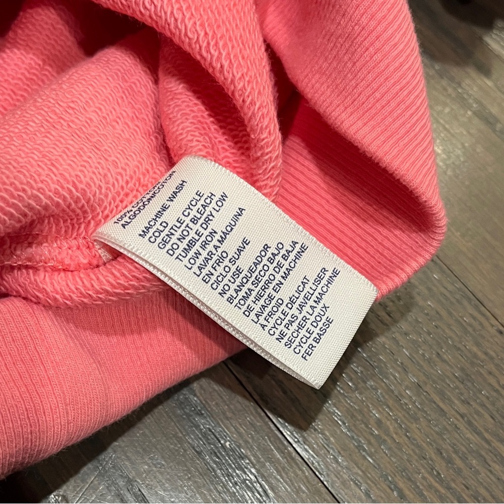 Renecca Minkoff Evelyn Sweatshirt in Azalea Pink XS Oversize Fit - Picture 8 of 9
